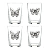 Butterfly Tumblers Set Of 4