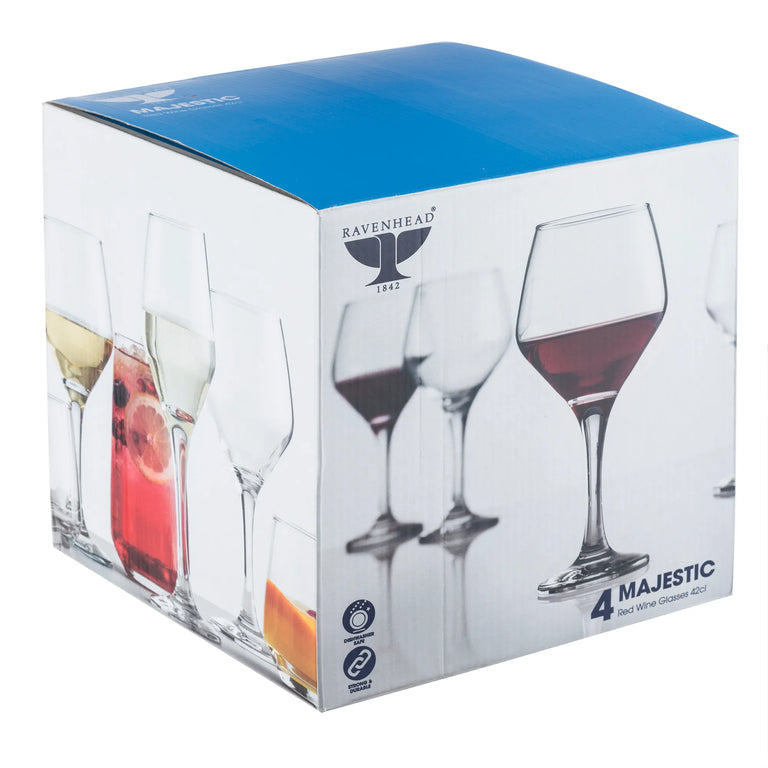 Majestic Red Wine Glasses Set Of 4