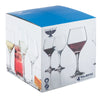 Box of 4 Majestic Red Wine Glasses: Crafted for Discerning Palates, Elevating Red Wine Enjoyment with Exquisite Style and Precision.
