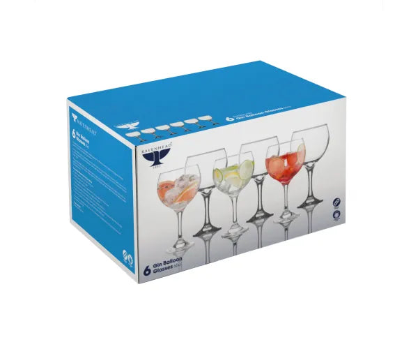 Entertain Gin Balloon Glasses Set Of 6