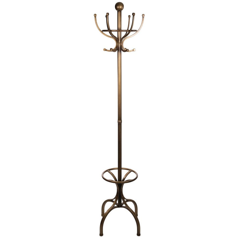 Fern Cottage Brass Coat And Hat Stand