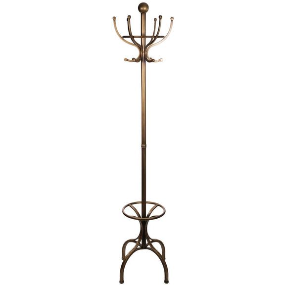 Fern Cottage Brass Coat And Hat Stand