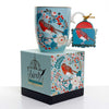 Tipperary Crystal Single Birdy Mug  Robin