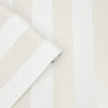 Laura Ashley Lille Pearlescent Stripe White Wallpaper 113336