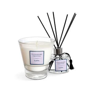 Tipperary Crystal Sweet Pea Candle  Diffuser Gift Set