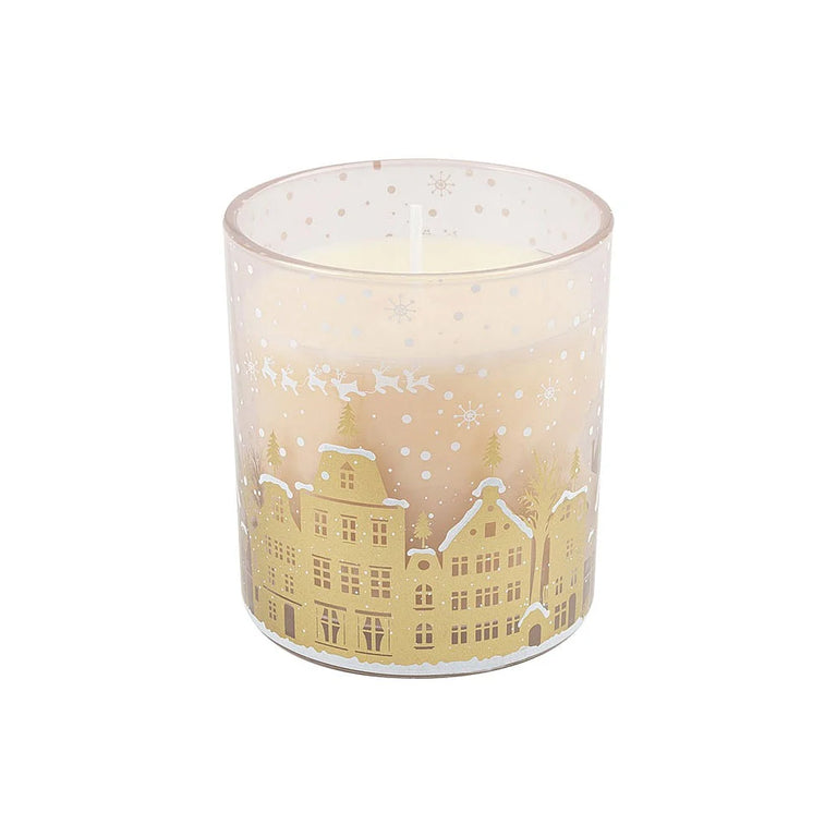 Golden Sandalwood Glass Candle