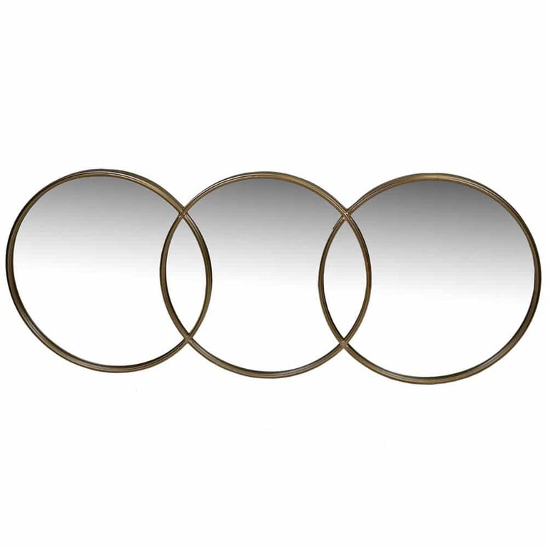 Fern Cottage Gold Triple Mirror