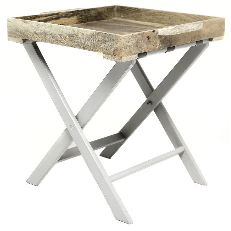 Fern Cottage Terrace Grey Small Butler Tray Table
