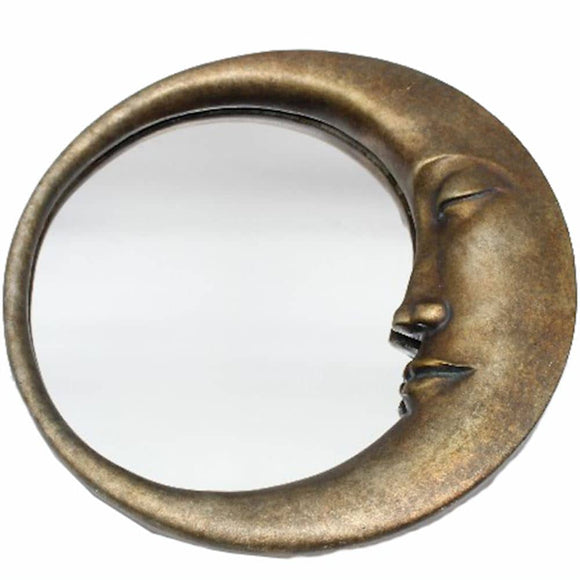 Fern Cottage Bronze Round Moon Mirror