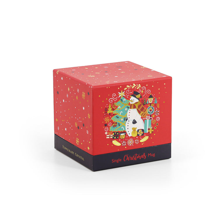 TIPPERARY CRYSTAL Single Christmas Mug - Snowman