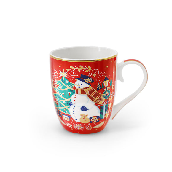 TIPPERARY CRYSTAL Single Christmas Mug - Snowman