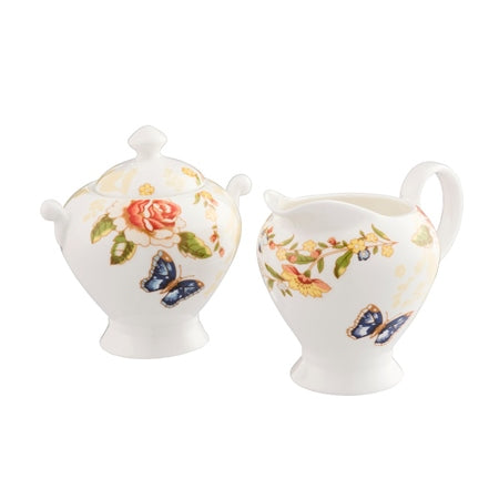 Belleek Aynsley Cottage Garden Cream And Sugar Set Foy and Company