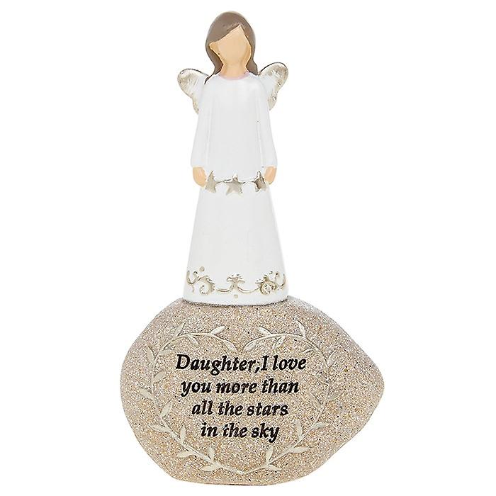 Stone Sentiment Angel Daughter Ornament