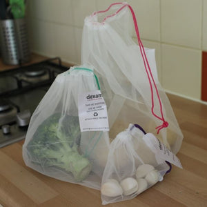 Reusable Drawstring Fruit and Vegetable Bags