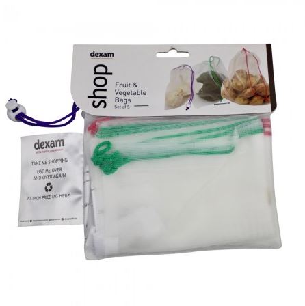 Reusable Drawstring Fruit and Vegetable Bags