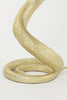 Snake Table Lamp Light Gold With Velvet Caramel