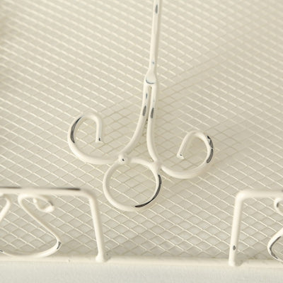 Iron White Napkin Holder