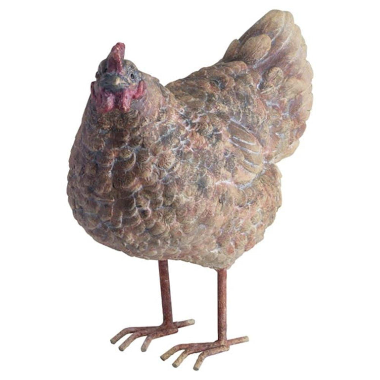 Fern Cottage Antique Effect Large Hen Ornament