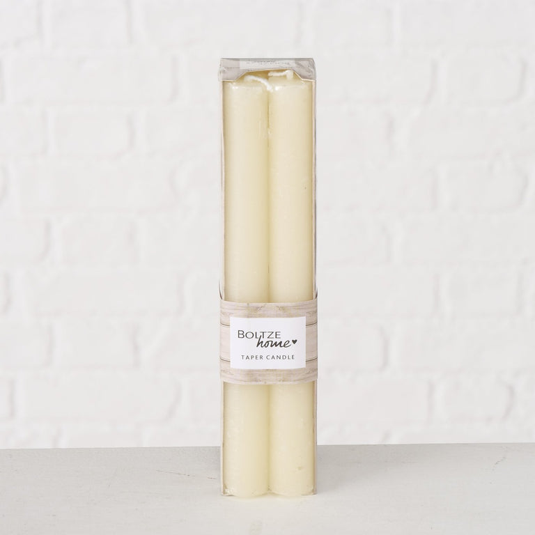 Taper Candle Melia Paraffin Cream of 4