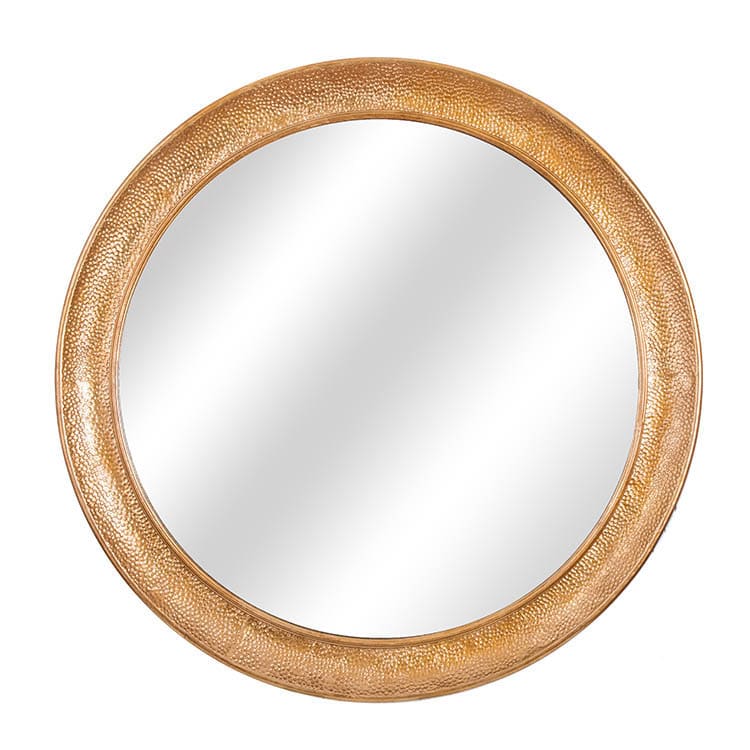 Fern Cottage Hand Hammered Round Mirror