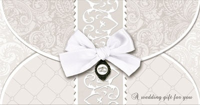 Handcrafted Wedding DayMoney Wallet Card