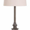 Fern Cottage Calven Grey Table Lamp With Natural Shade