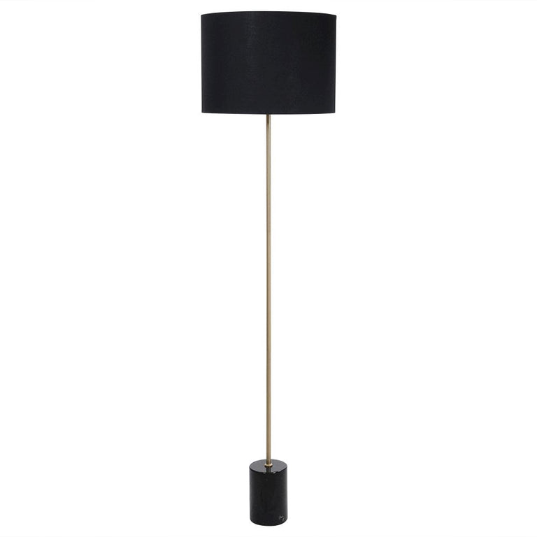 Fern Cottage Black Marble Base Floor Lamp