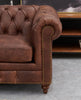 Chesterfield 32 Seater Suite Brown Leather