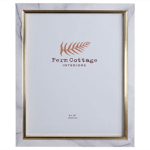 Fern Cottage Marble Effect Frame With Gold Inlay 8X10