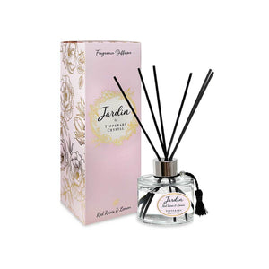 Tipperary Crystal Red Roses  Lemon Jardin Collection Diffuser