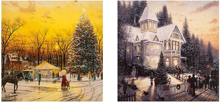 Hallmark Irish Heart Foundation Charity Christmas Card Thomas Kinkade Set