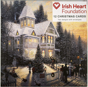 Hallmark Irish Heart Foundation Charity Christmas Card Thomas Kinkade Set