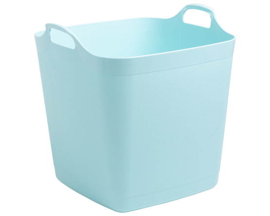 FlexiSquare 40L Graduated Tub Duck Egg Blue