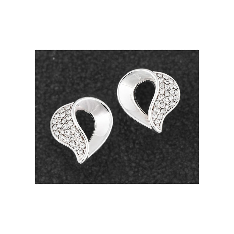 Equilibrium Twisted Heart Stud Earrings