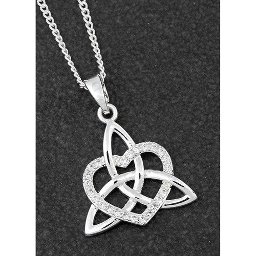 Equilibrium Heart Silver Necklace