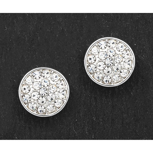 Equilibrium Sparkle Silver Stud Earrings