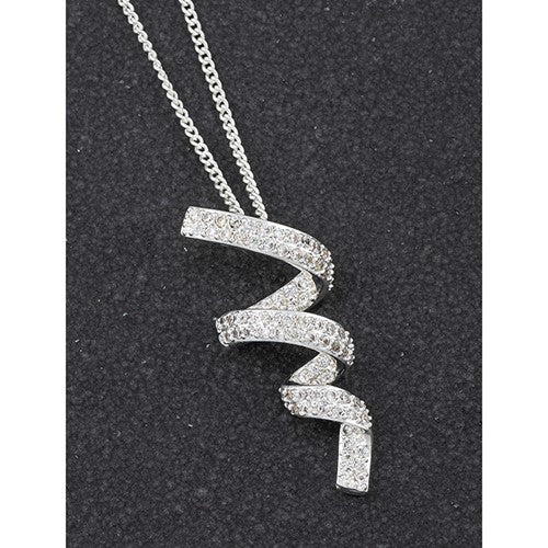 Equilibrium Silver Lightening Necklace