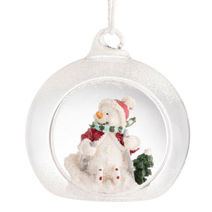 Galway Living Skiing Snowman Hanging Ornament