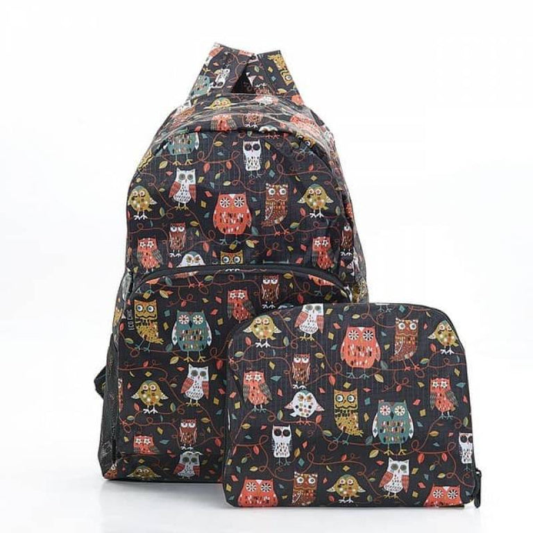 Owl on the Branch Foldable Backpack