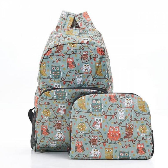 Owl on the Branch Foldable Backpack