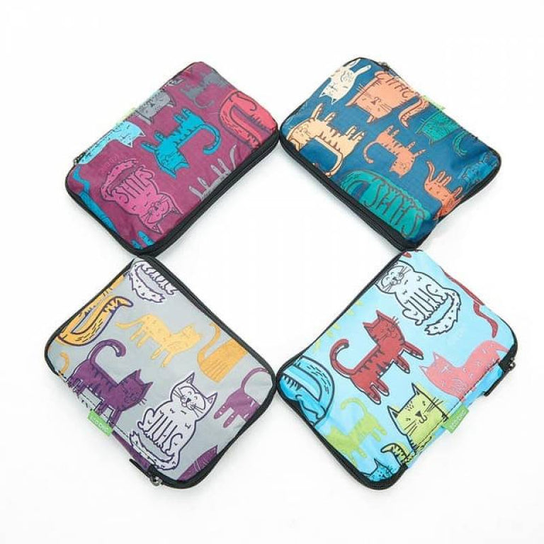 Funky Cat Foldable Drawstring Bag