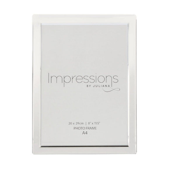 Impressions Silver Plated Photo Frame Flat Edge