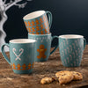 Belleek Living Gingerbread Men Set of 4 Mugs