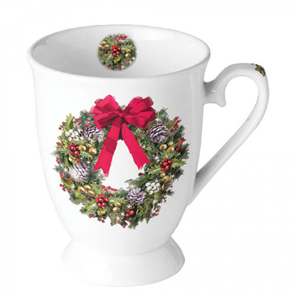 Mug 0.25 L Bow On Wreath