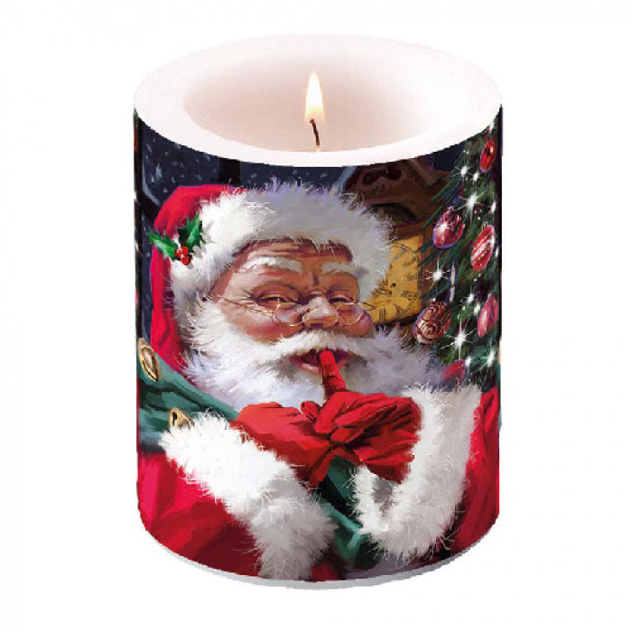 Santa Candle Medium Hush Hush