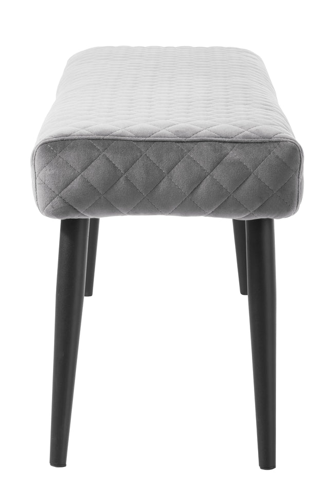 Ottowa Dining Bench Grey Velvet