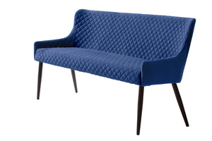 Ottowa Sofa Bench  Blue Velvet