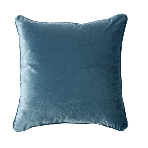 Elegant throw pillow with luxurious velour texture.