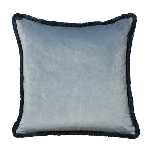 Scatterbox Milana Velour Cushion  BlueGrey