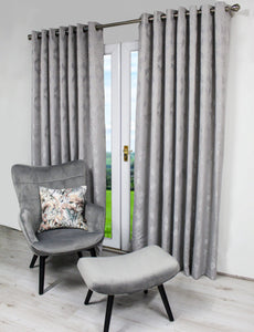Scatterbox Sioux Curtains  Silver